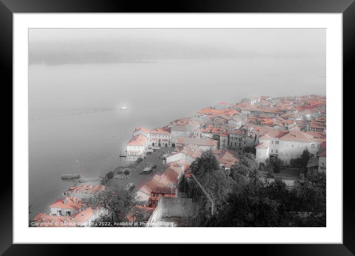 DREAMY EFFECT  on  on panoramic view of the city   Framed Mounted Print by daniele mattioda
