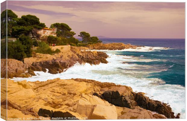 Panoramic of the Costa Brava, Catalunya - Picturesque Edition  Canvas Print by Jordi Carrio