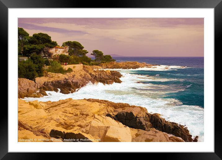 Panoramic of the Costa Brava, Catalunya - Picturesque Edition  Framed Mounted Print by Jordi Carrio