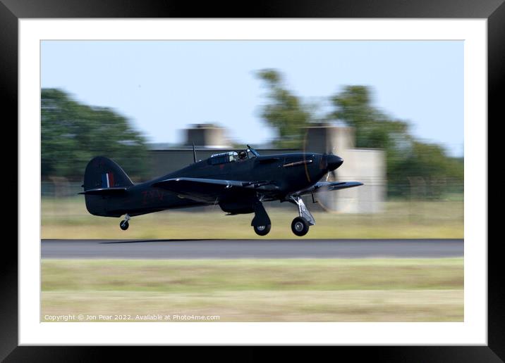 Night Fighter Framed Mounted Print by Jon Pear