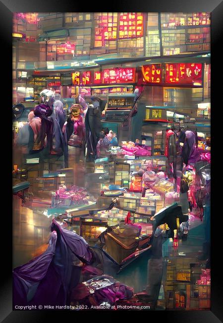 Stanley Market Hong Kong  Framed Print by Mike Hardisty