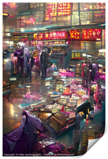 Stanley Market Hong Kong  Print by Mike Hardisty
