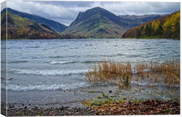 Fleetwith Pike and Buttermere Lake District Canvas Print by Martyn Arnold