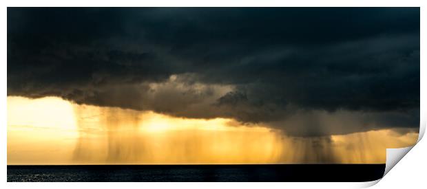 rain at sunset  Print by Gail Johnson