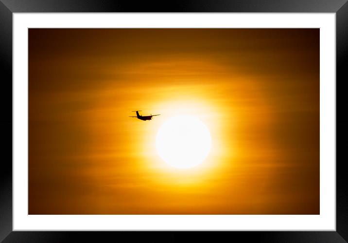 Flying off into the sunset  Framed Mounted Print by Gail Johnson