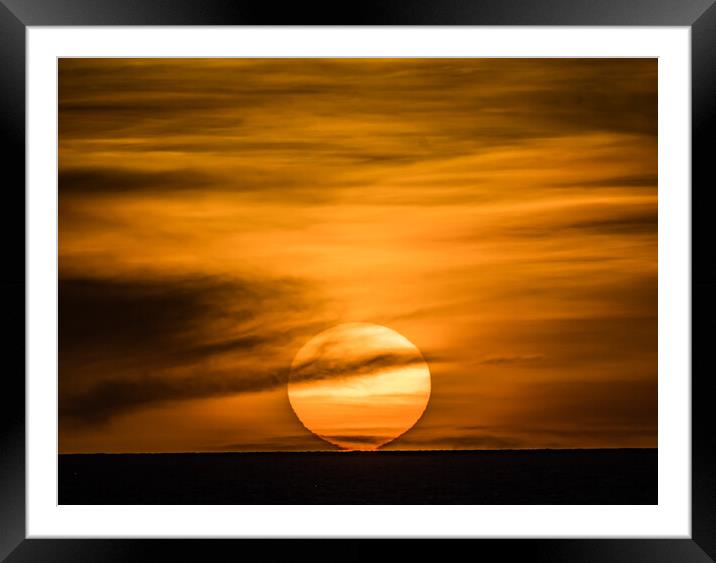 sunset  Framed Mounted Print by Gail Johnson