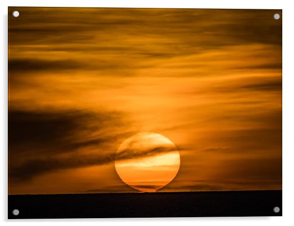 sunset  Acrylic by Gail Johnson