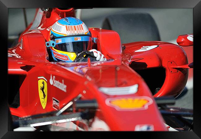 Felipe Massa - Ferrari F150 Framed Print by SEAN RAMSELL
