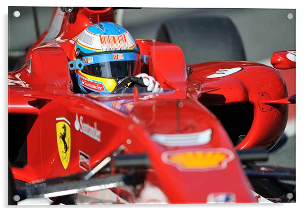 Felipe Massa - Ferrari F150 Acrylic by SEAN RAMSELL