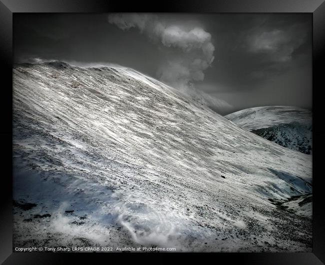 LAKELAND FELLS IN THE SNOW Framed Print by Tony Sharp LRPS CPAGB