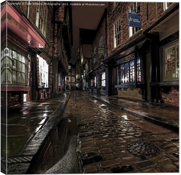 The Shambles Reflections York 2 Canvas Print by Colin Williams Photography