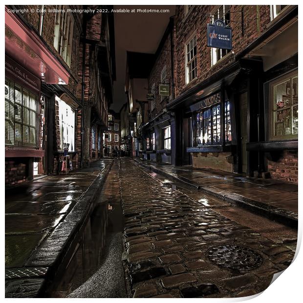 The Shambles Reflections York 2 Print by Colin Williams Photography