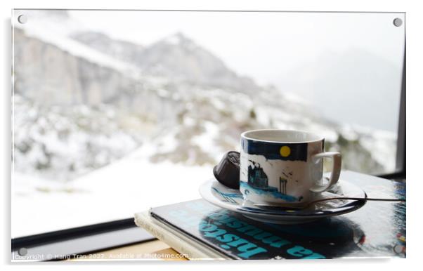 Swiss Coffee Acrylic by Hang Tran