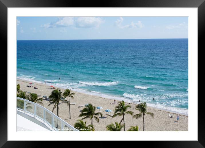 Fort Lauderdale Beach Framed Mounted Print by Hang Tran