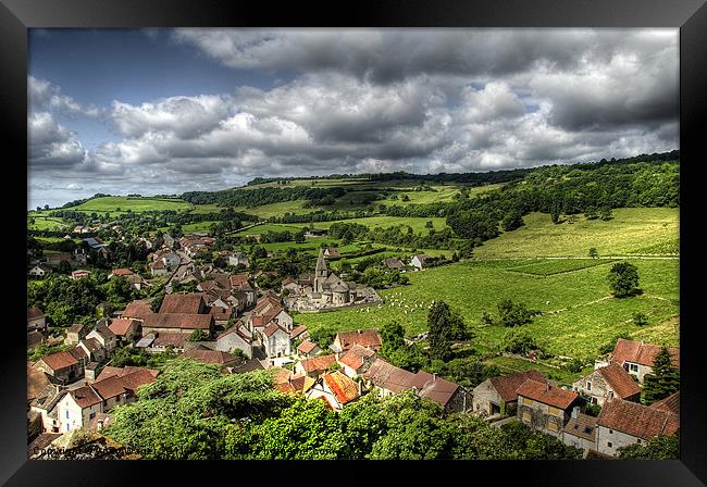 Rochepot village Framed Print by Andy Wager