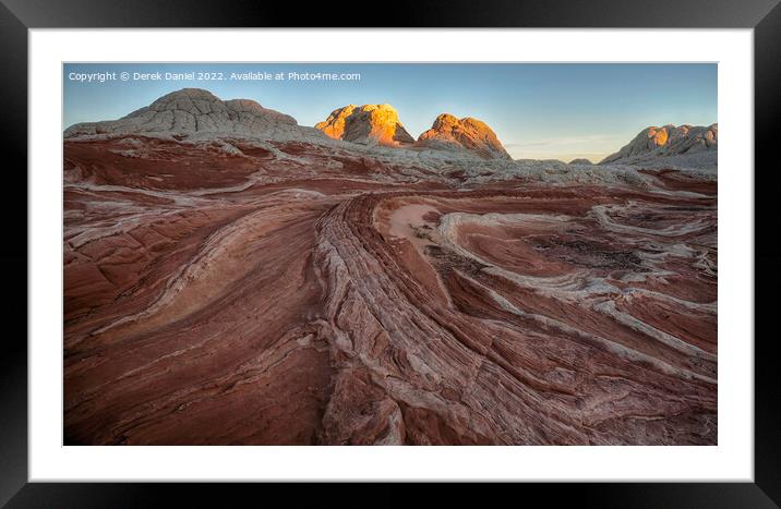 Sunrise at White Pocket, Arizona Framed Mounted Print by Derek Daniel