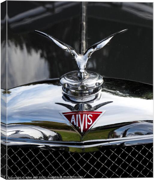 Alvis car insignia  Canvas Print by Allan Bell