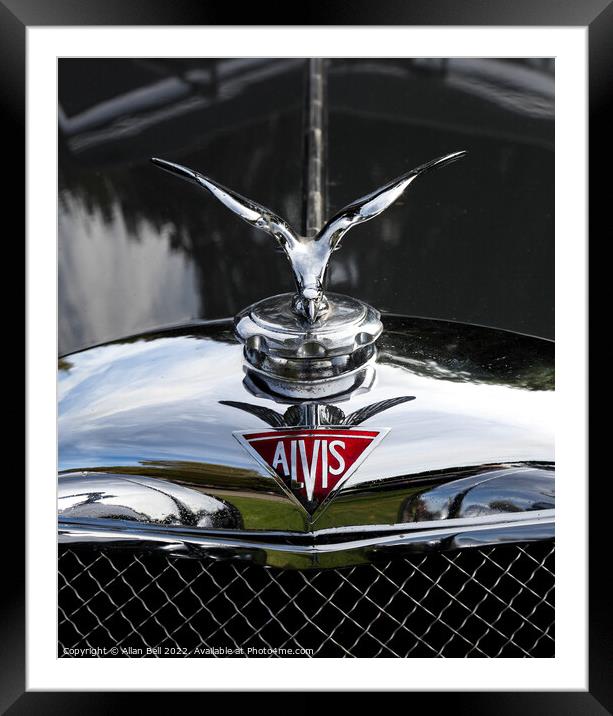 Alvis car insignia  Framed Mounted Print by Allan Bell