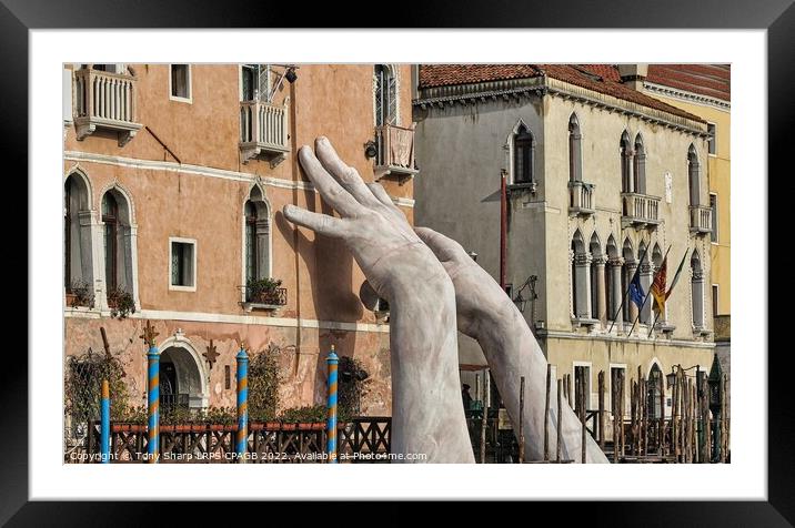 Surprising Hands - VENICE Framed Mounted Print by Tony Sharp LRPS CPAGB