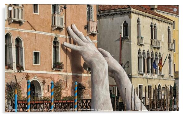 Surprising Hands - VENICE Acrylic by Tony Sharp LRPS CPAGB