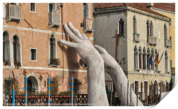 Surprising Hands - VENICE Print by Tony Sharp LRPS CPAGB