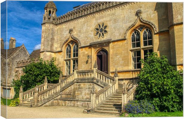 Lacock Abbey Fox Talbot Museum Front Canvas Print by Helkoryo Photography