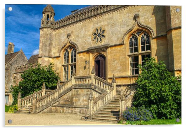 Lacock Abbey Fox Talbot Museum Front Acrylic by Helkoryo Photography