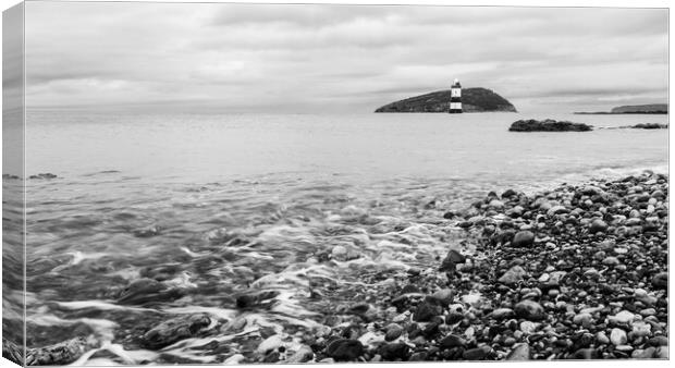 Penmon point in black and white Canvas Print by Jason Wells
