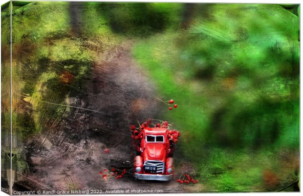 Little Red Truck Canvas Print by Randi Grace Nilsberg