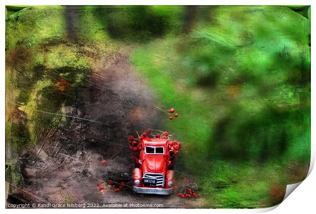 Little Red Truck Print by Randi Grace Nilsberg