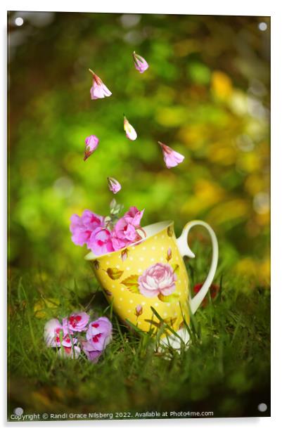 Flower Cup Acrylic by Randi Grace Nilsberg