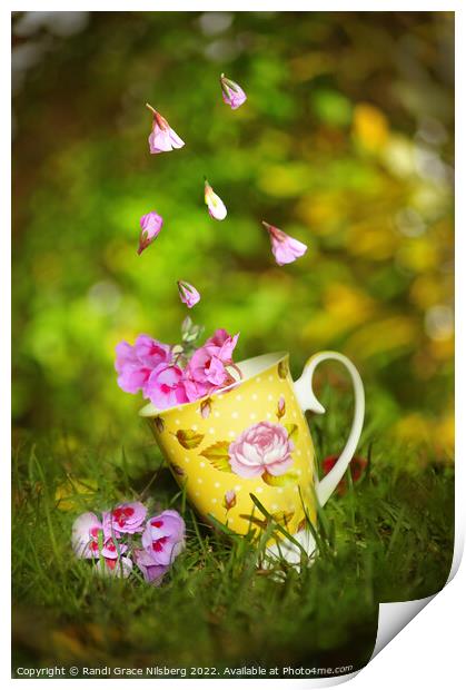 Flower Cup Print by Randi Grace Nilsberg