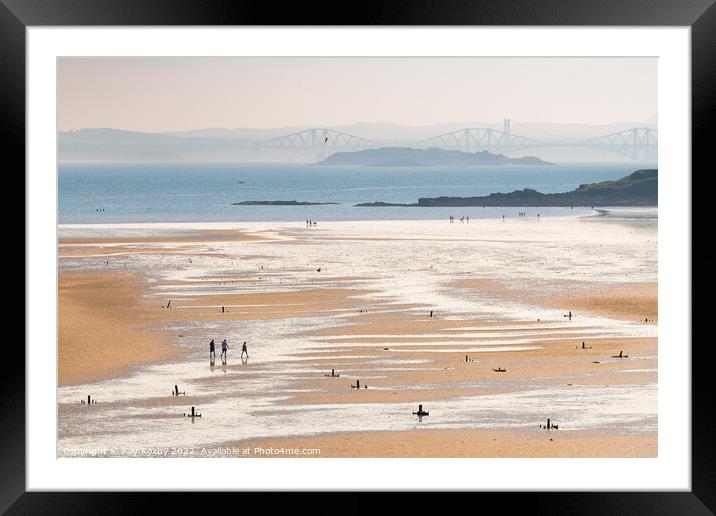 Pettycur Bay, Fife, Scotland Framed Mounted Print by Kay Roxby