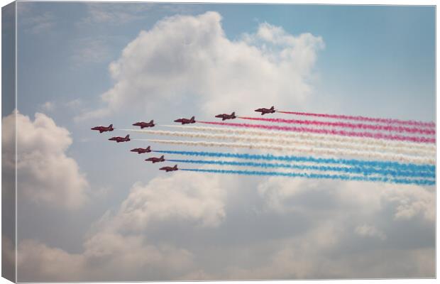 Red Arrows Big Battle Canvas Print by J Biggadike