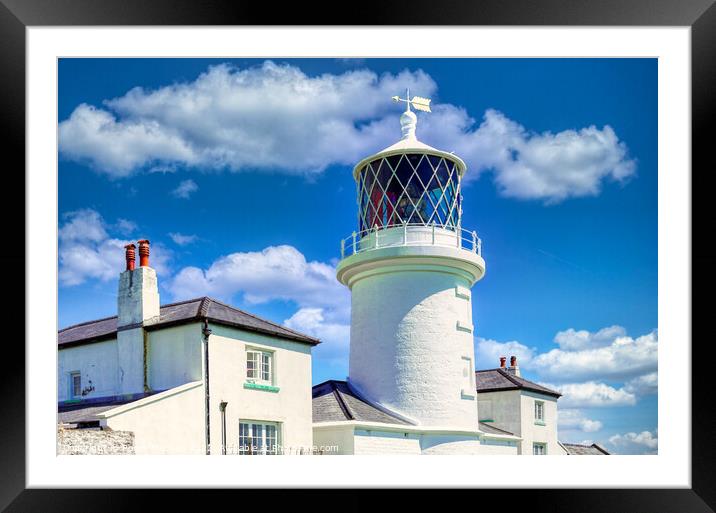 Towering Over the Pembrokeshire Coast Framed Mounted Print by Roger Mechan
