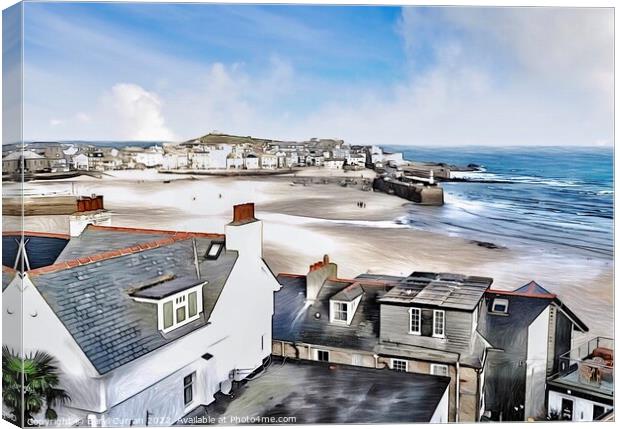 Captivating View of St Ives Canvas Print by Beryl Curran