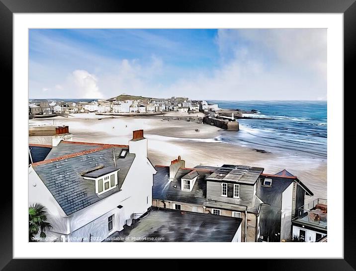 Captivating View of St Ives Framed Mounted Print by Beryl Curran