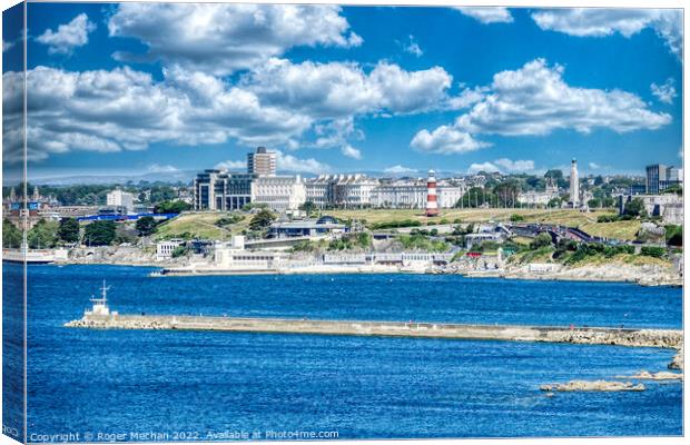 Plymouth Sound and Hoe: A Scenic Marvel Canvas Print by Roger Mechan