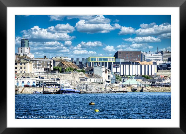 Plymouth's Nautical Charm Framed Mounted Print by Roger Mechan