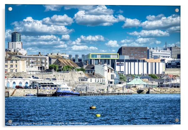 Plymouth's Nautical Charm Acrylic by Roger Mechan