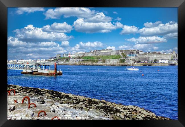 The Historic Royal Citadel and Plymouth Hoe Framed Print by Roger Mechan
