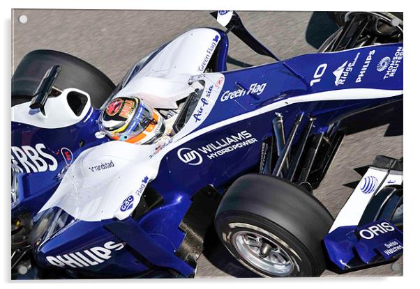 Rubens Barrichello - Williams FW32 Acrylic by SEAN RAMSELL