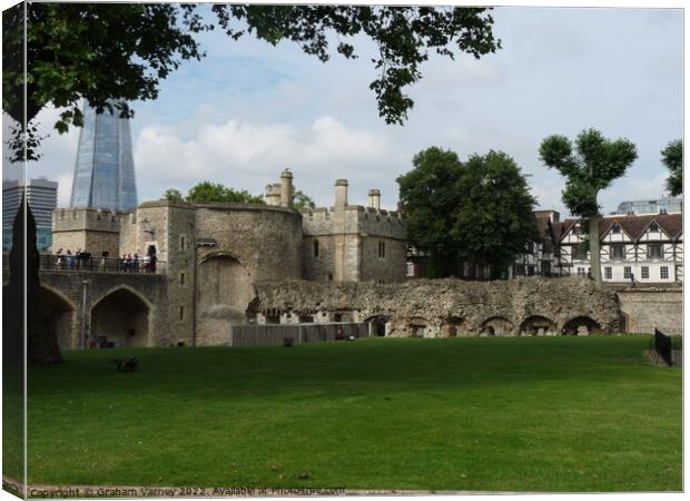 Tower of London through the years Canvas Print by Graham Varney