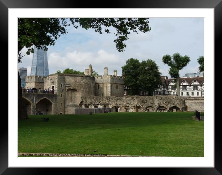 Tower of London through the years Framed Mounted Print by Graham Varney