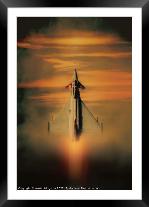 Eurofighter Typhoon vertical Framed Mounted Print by Arnie Livingston