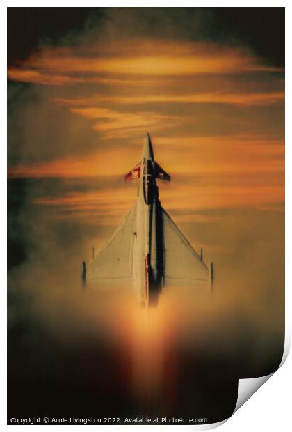 Eurofighter Typhoon vertical Print by Arnie Livingston