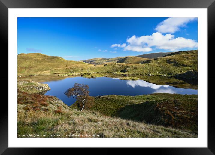 Angle tarn in the lake district  664 Framed Mounted Print by PHILIP CHALK