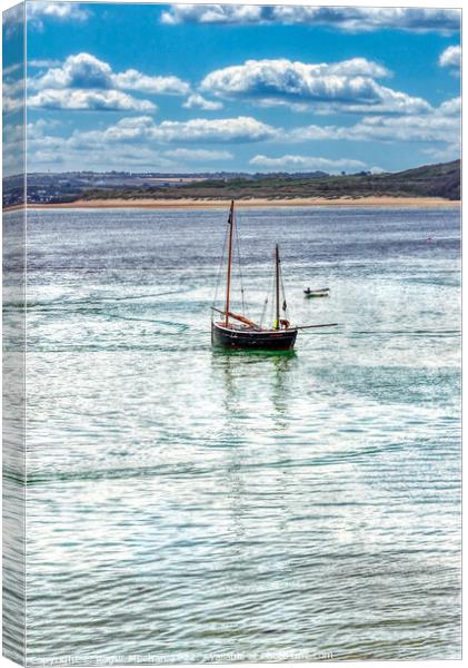 Serenity in St. Ives Bay Canvas Print by Roger Mechan
