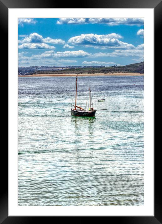 Serenity in St. Ives Bay Framed Mounted Print by Roger Mechan