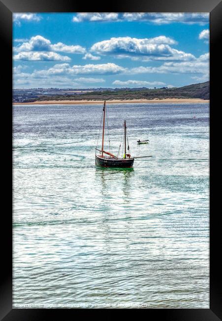Serenity in St. Ives Bay Framed Print by Roger Mechan